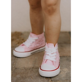 FR1 Børne høj-top sneakers Pink Mona lyserød 12