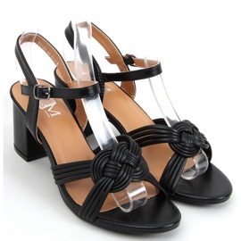 Jessa Black højhælede sandaler sort 1