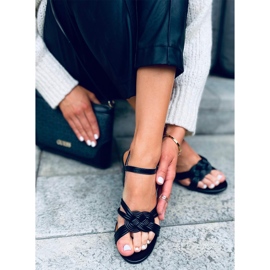 Jessa Black højhælede sandaler sort 2
