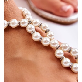 PG1 Moderigtige sandaler flip-flops med perler Orange Isalia 6