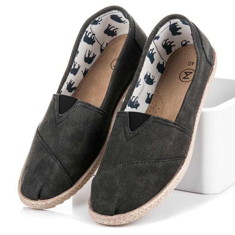 Mckeylor Slip-on espadriller sort 1