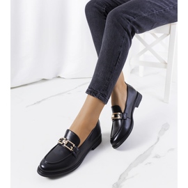 Sorte Neder loafers til kvinder 1