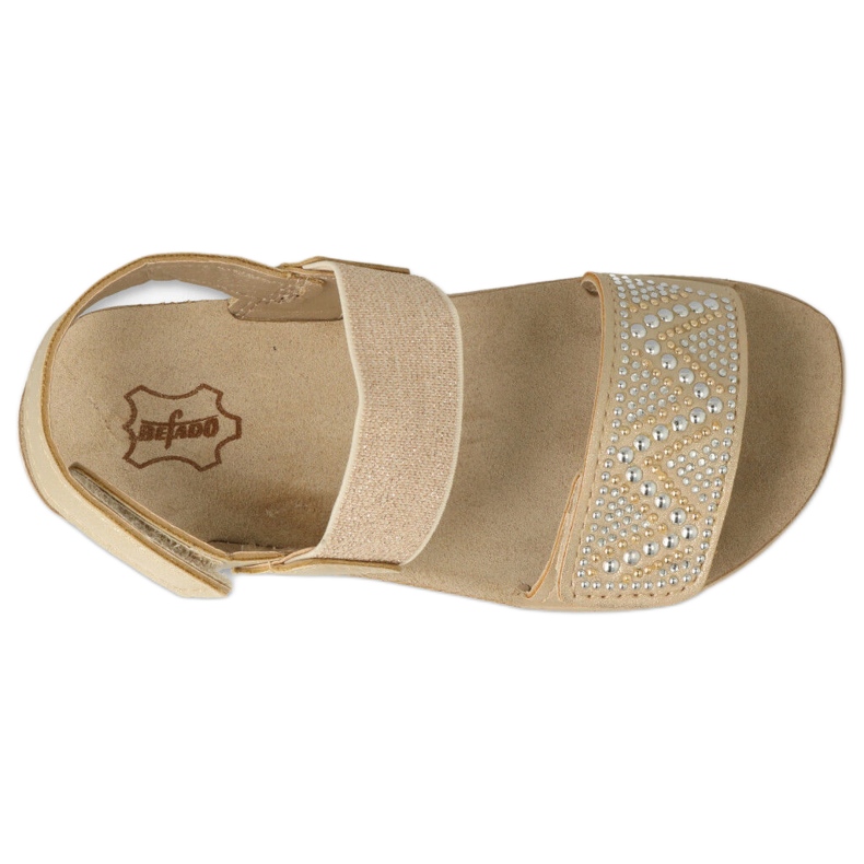 Befado Børns sandaler 068y002 Zlotys med zirkoner gylden 2