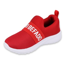 Befado børnesko 516X081 hvid rød 1