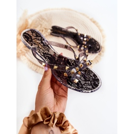 WJ1 Dame Gummi Flip Flops Sort Monise 1