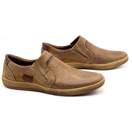Olivier Mænds læder loafers 520 brun 2