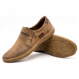 Olivier Mænds læder loafers 520 brun 3