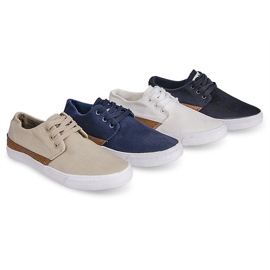 Tekstil Casual Sneakers Y010 Hvid 2