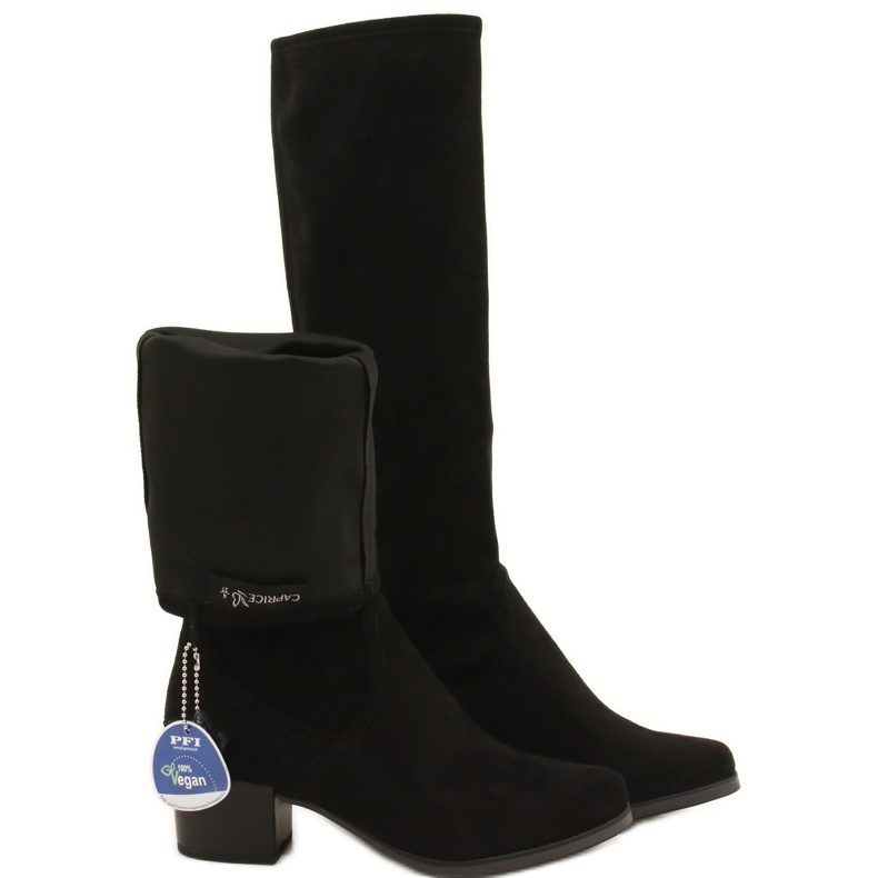 Caprice Dame stretch støvler 25506-41 044 sort 4