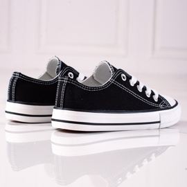 Børnesneakers med snøre Vico sort 2