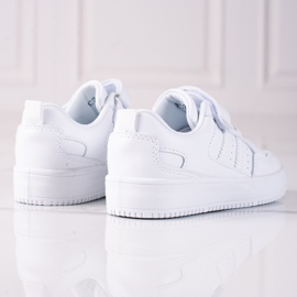 Shelovet børnesneakers lavet af økologisk læder hvid 1