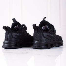 Vico drengesneakers, sort stof 1