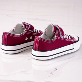 Vico børnesneakers til børnehave bordeaux rød 2