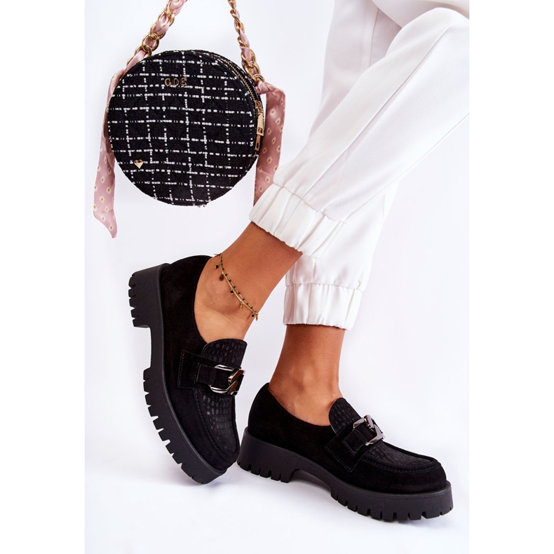 PL5 Moderigtige suede sorte loafers Rayhan 2