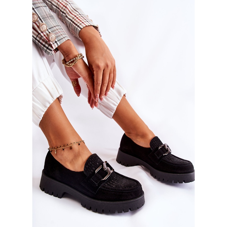 PL5 Moderigtige suede sorte loafers Rayhan 1