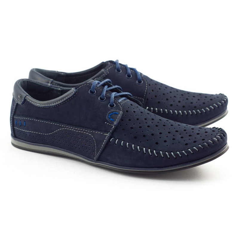 KOMODO Sommersko til mænd, mokkasiner 875, marineblå 2