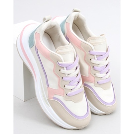 Ekani Pink sneakers beige hvid lilla blå lyserød 2