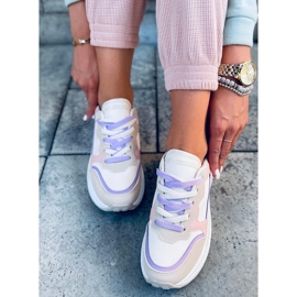 Ekani Pink sneakers beige hvid lilla blå lyserød 1