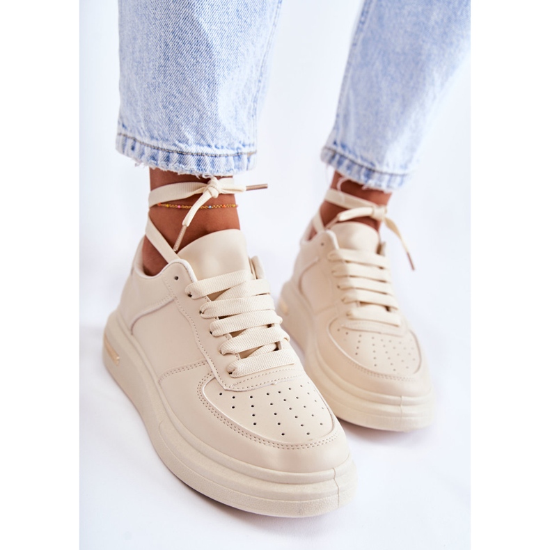 PG1 Klassiske Øko-læder Sneakers Beige Jennys 2