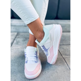 Inika Multi Beige sneakers hvid lilla lyserød flerfarvet grøn 1