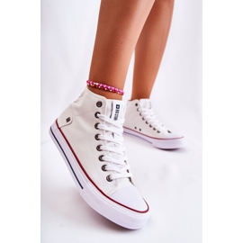 Kvinders sneakers Big Star High White DD274332 hvid 2