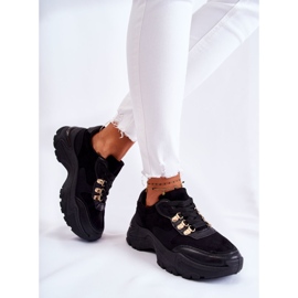 PG1 Dame ruskind sportssko sneakers sort Britany 1