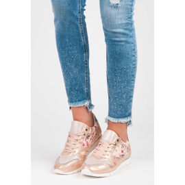 Mckeylor Damesneakers med binding lyserød 2
