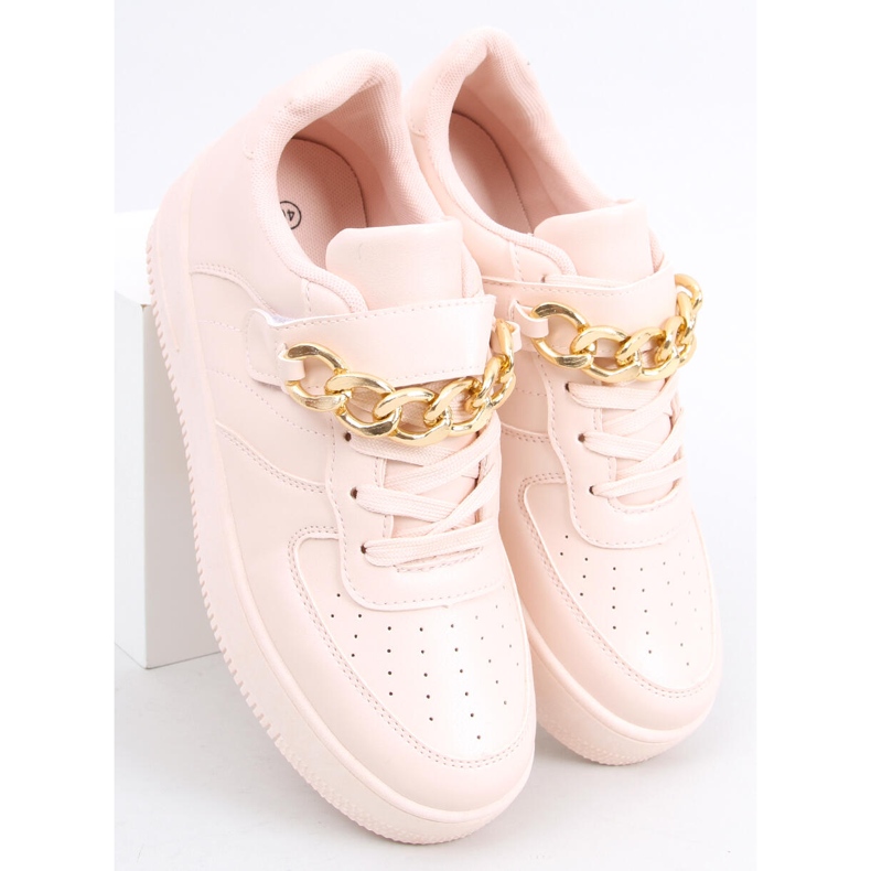 Oxys Pink sneakers med kæde lyserød 2