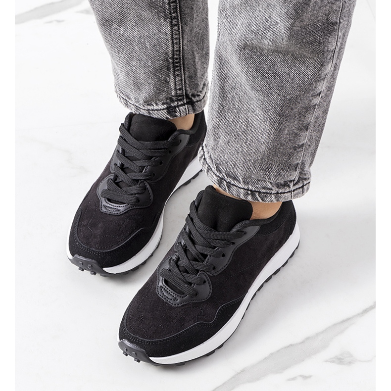 Sorte Buoro sneakers til kvinder 2