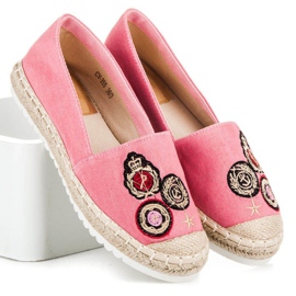 Jolyvia Espadriller med lapper lyserød 1