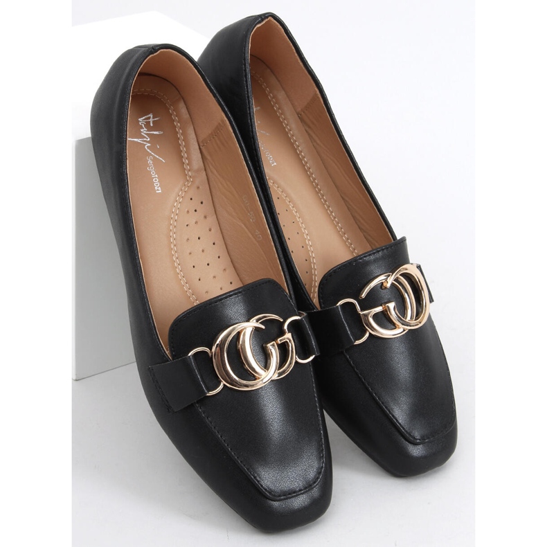 Elisa Black dame loafers sort 2