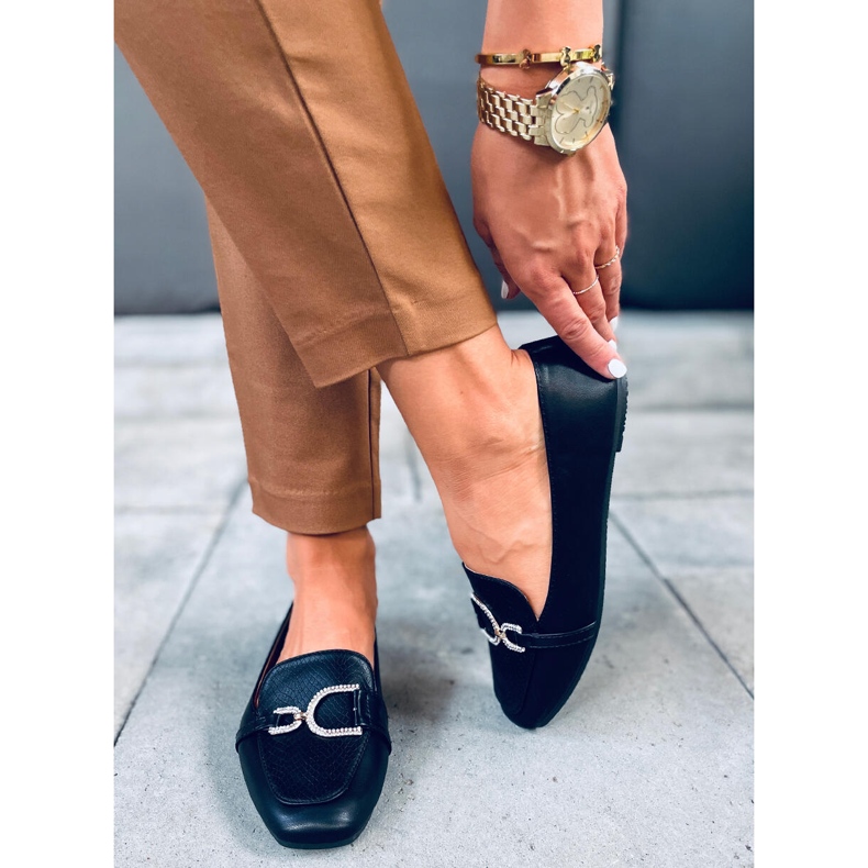 Serena Black dame loafers sort 1