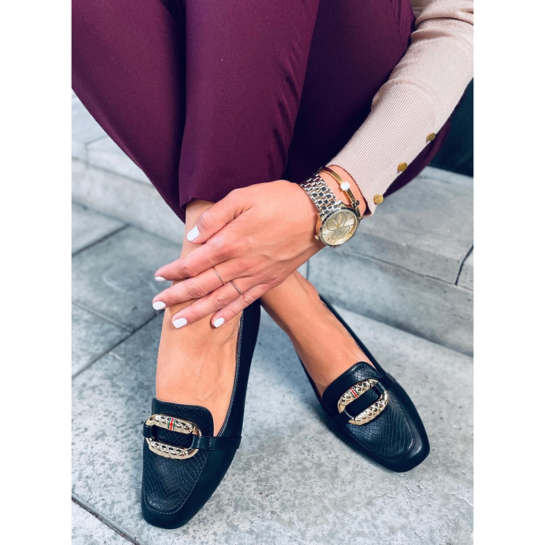 Sajmon Black loafers til kvinder sort 1