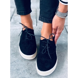 Damemoccasiner, espadriller Apia Black sort 2