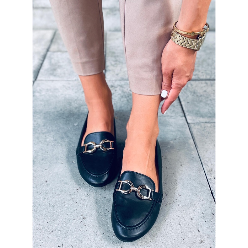 Amiya sorte loafers til kvinder 1