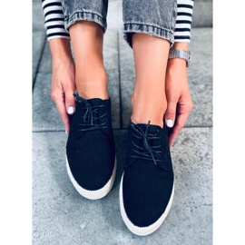 Guermo Black espadrilles snørede loafers sort 1