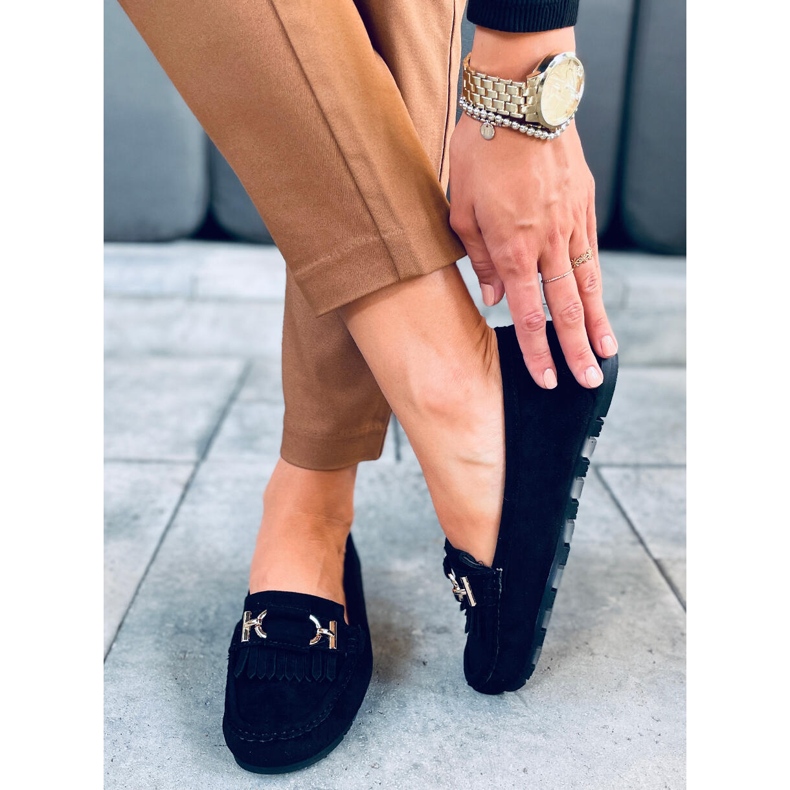 Leif Black dame loafers sort 1