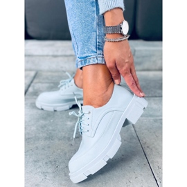 Højsålede loafers Unna Blue blå 1