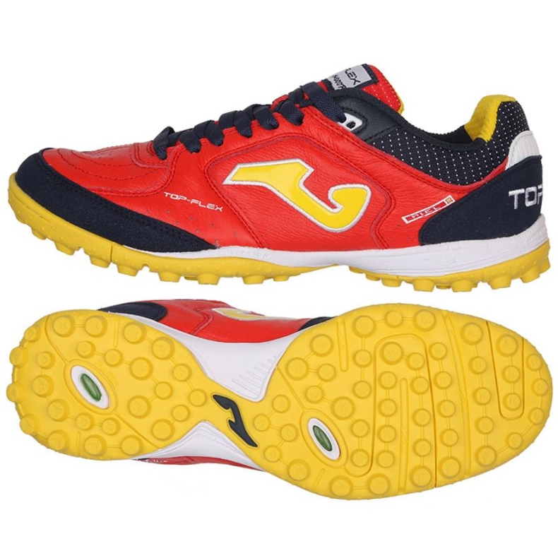 Joma Top Flex 2106 Tf TOPW2106TF fodboldsko sort appelsiner og røde 1