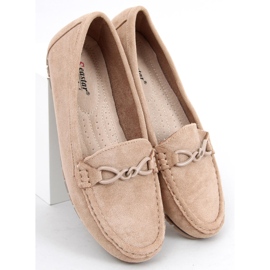 Saga Khaki loafers til kvinder beige 2