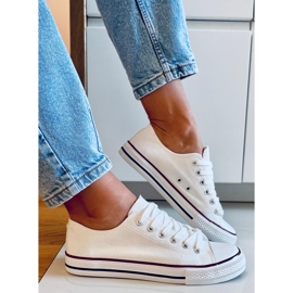 Basic hvide klassiske sneakers til kvinder 2