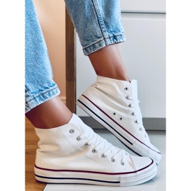 Canvas sneakers Jude White ankel hvid 1
