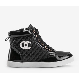 Høje sneakers R18-2 sort 1