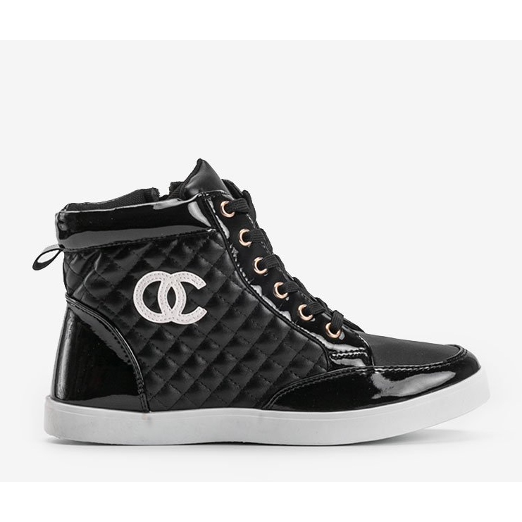 Høje sneakers R18-2 sort 1