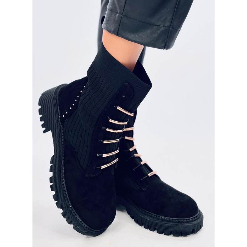 Arbejdere med strømpeoverdel Rio Black sort 1