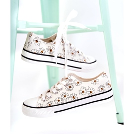 PS1 Lave sneakers til kvinder med hvide Janey-blomster 2