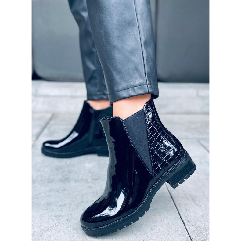 Isolerede Chelsea-støvler Duni Black sort 2