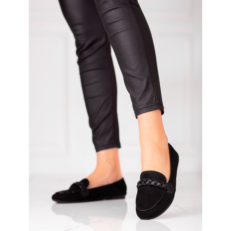 W. Potocki Dame ruskind loafers Potocki sorte 1