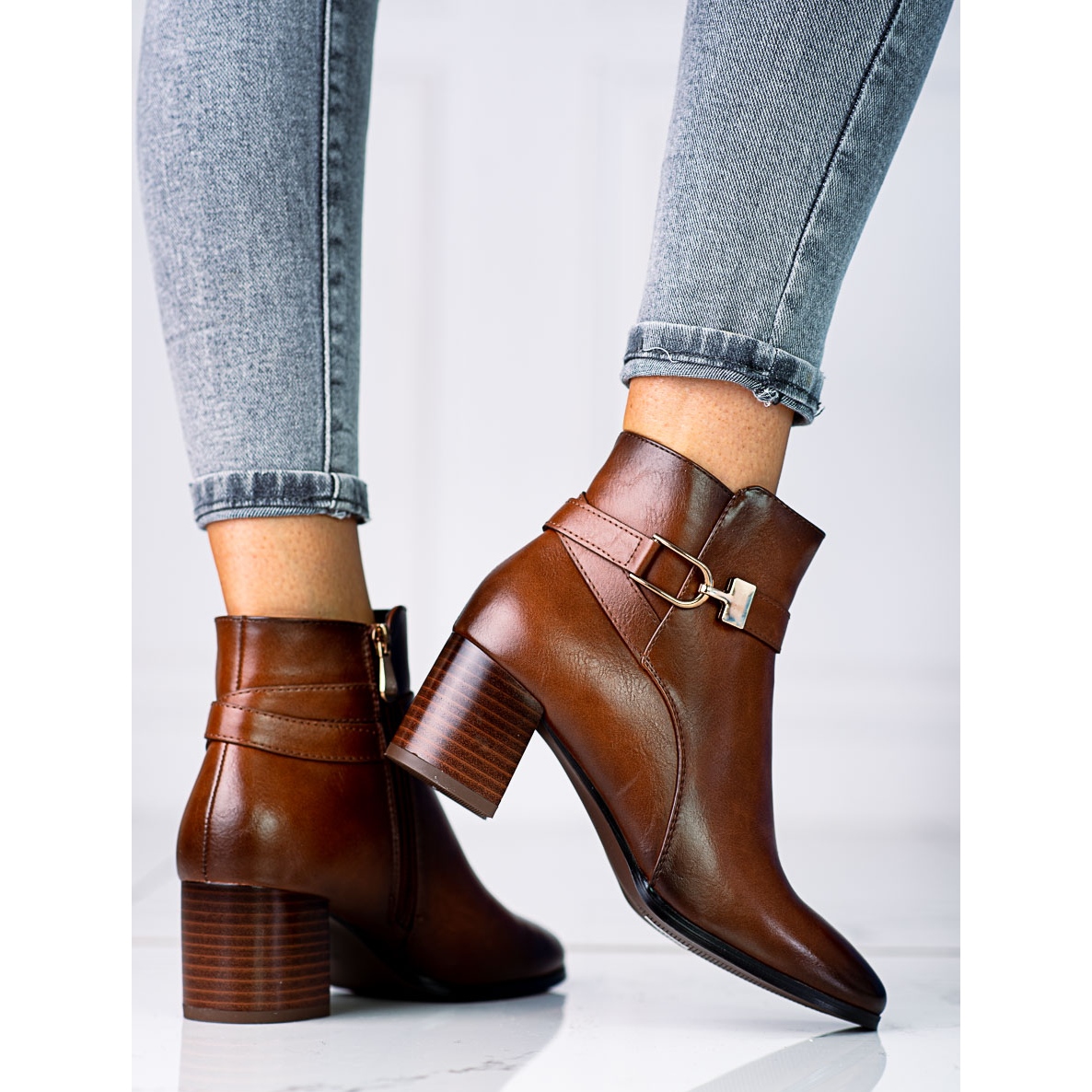 Forbipasserende det tvivler jeg på Typisk Klassiske brune støvler til kvinder Vinceza - KeeShoes