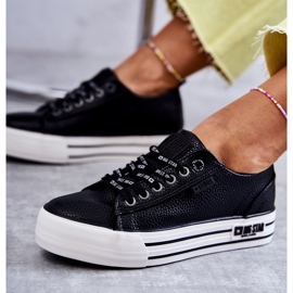 Lave damesneakers Big Star KK274015 Sort 1
